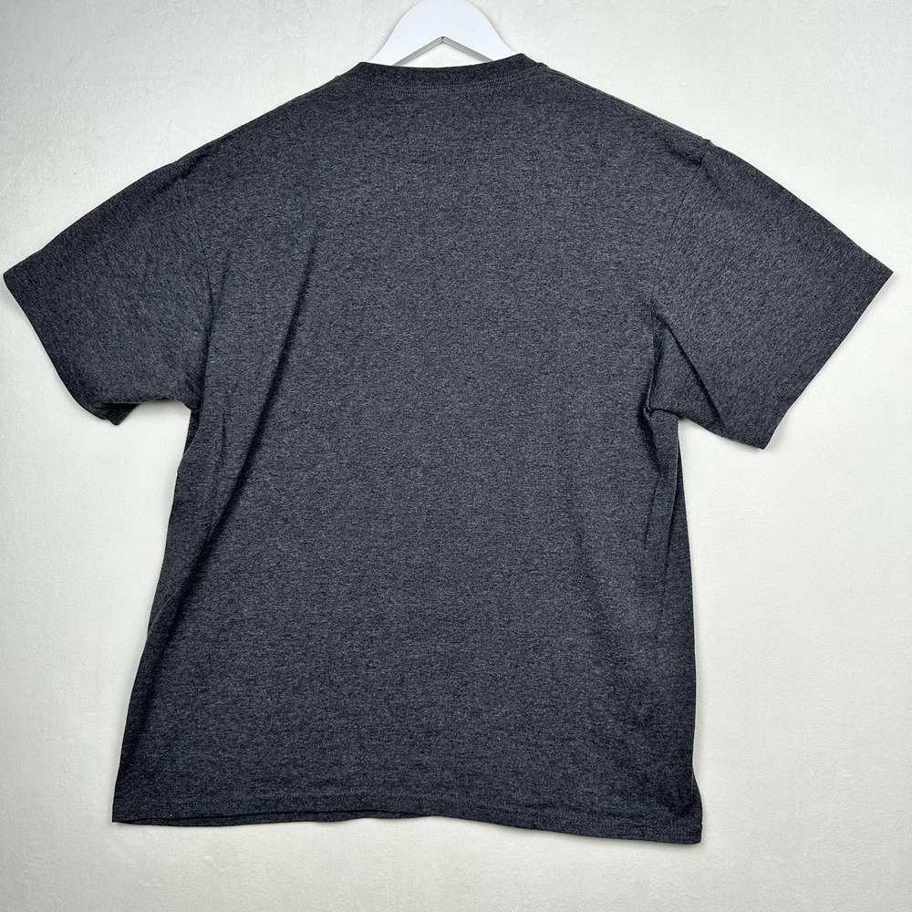 Mount Rushmore Sz L Gray Graphic Print Short Sleeve Crewneck Tee Shirt - Picture 8 of 8